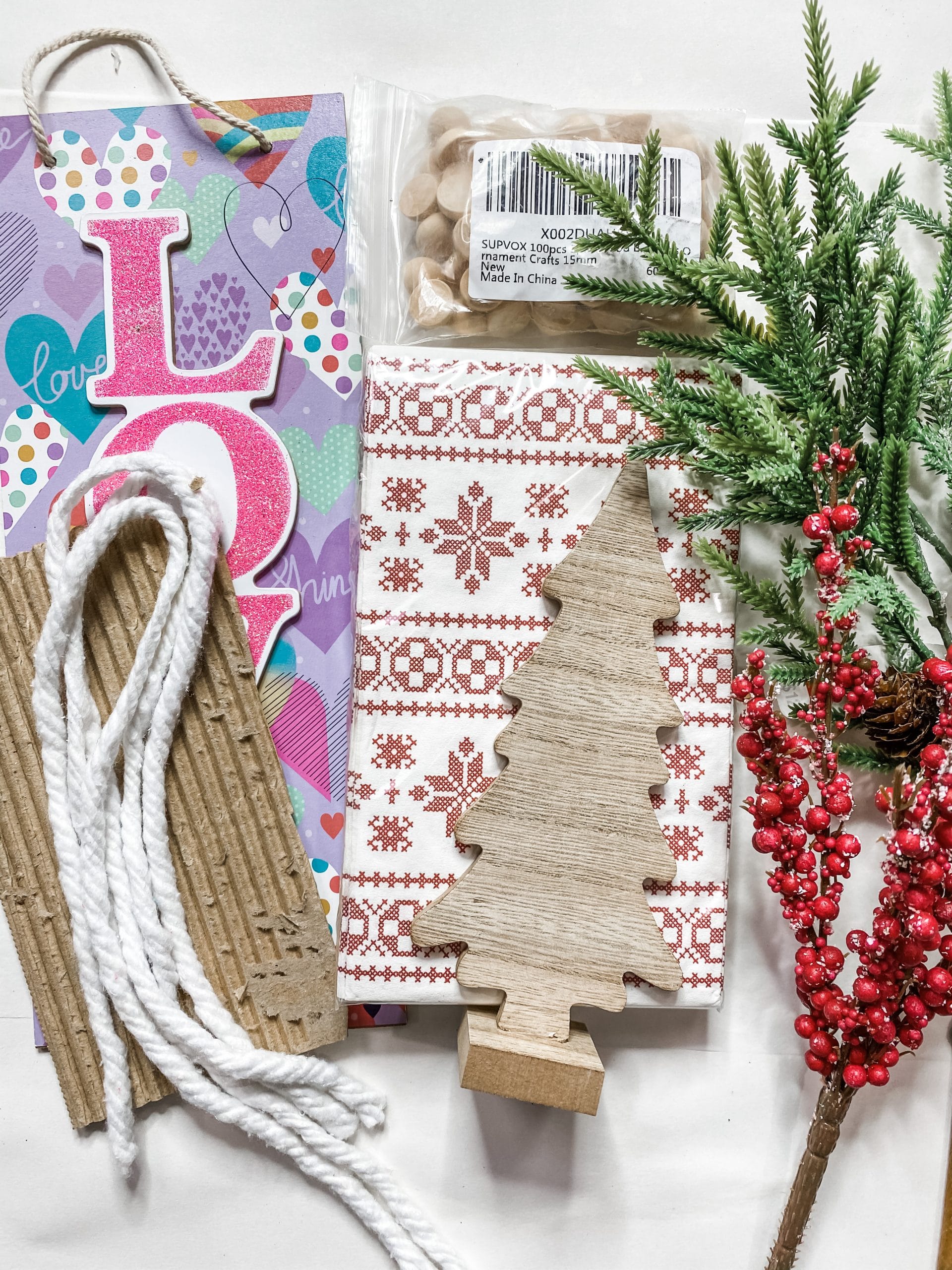 Dollar Tree Christmas Decor DIY With Cardboard