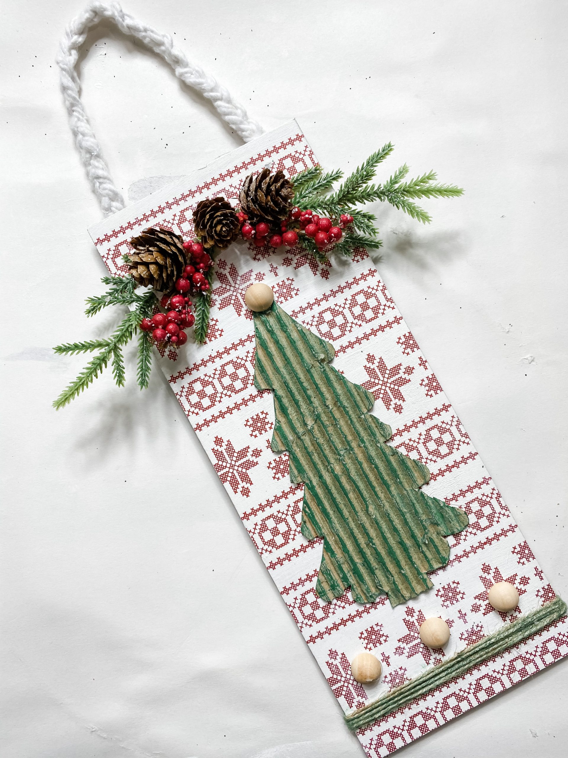 Dollar Tree Christmas Decor DIY With Cardboard
