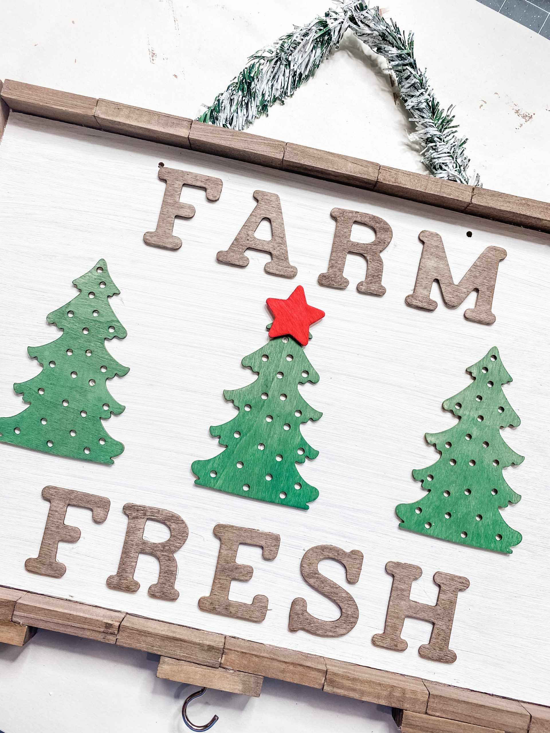 $5 Dollar Tree Farmhouse Christmas DIY