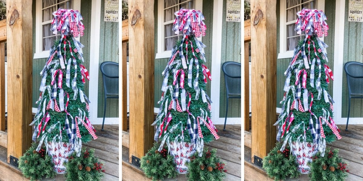 DIY Tomato Cage Christmas Trees