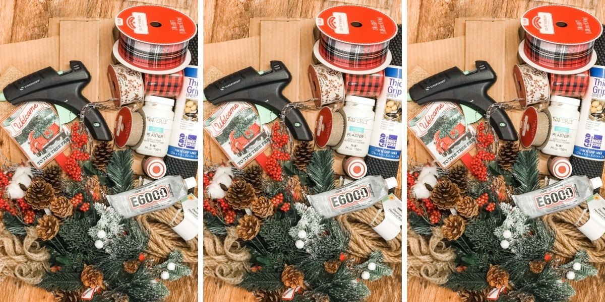 Pinterest Inspired DIY Christmas Wreath Basket