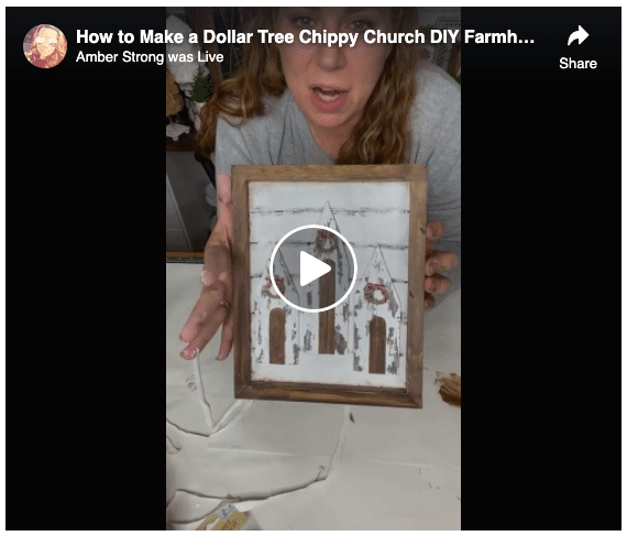 Dollar Tree Chippy Church DIY Farmhouse Decor 