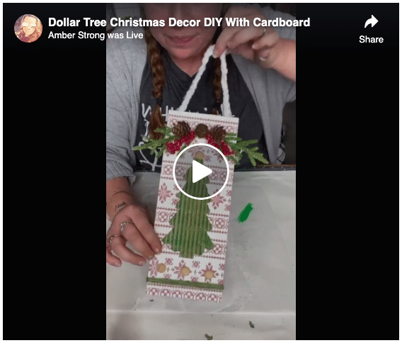 Dollar Tree Christmas Decor DIY With Cardboard