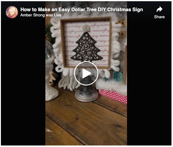 How to Make an Easy Dollar Tree DIY Christmas Sign