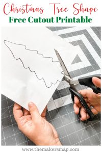 Get this Free Christmas Tree printable cutout to create decor