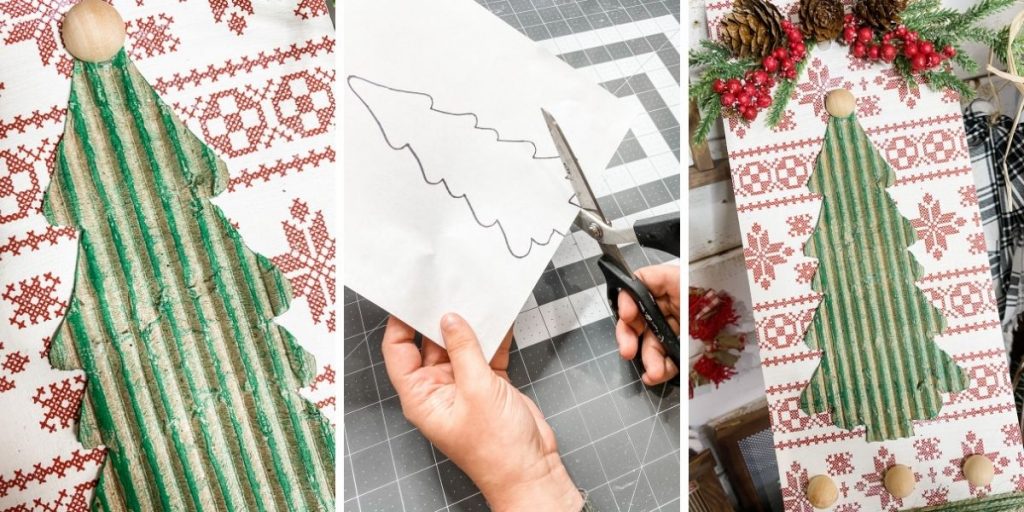How to Make DIY Dollar Tree Christmas Stencil Ornament