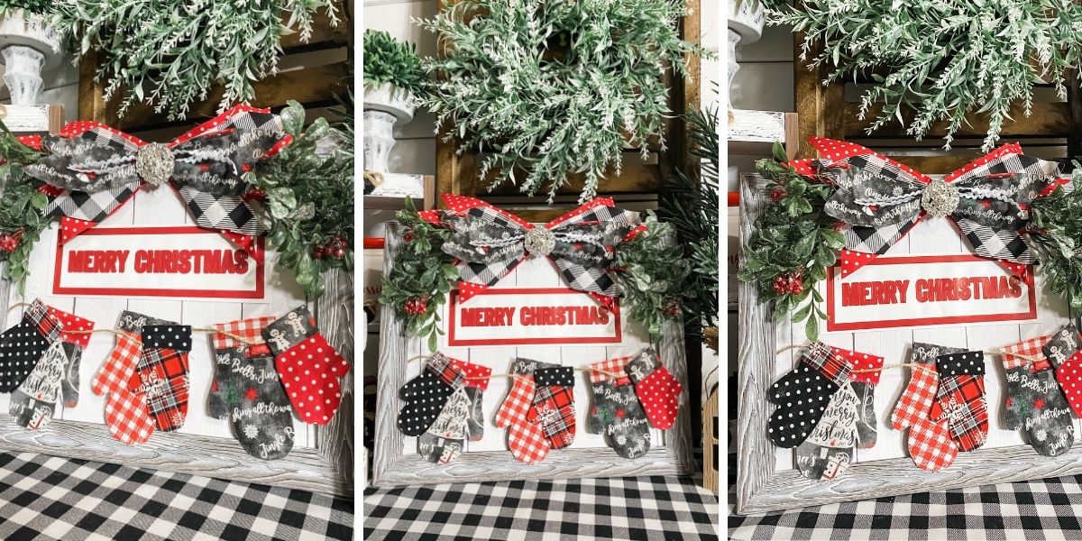 DIY Christmas Decor with FREE Mittens Printable