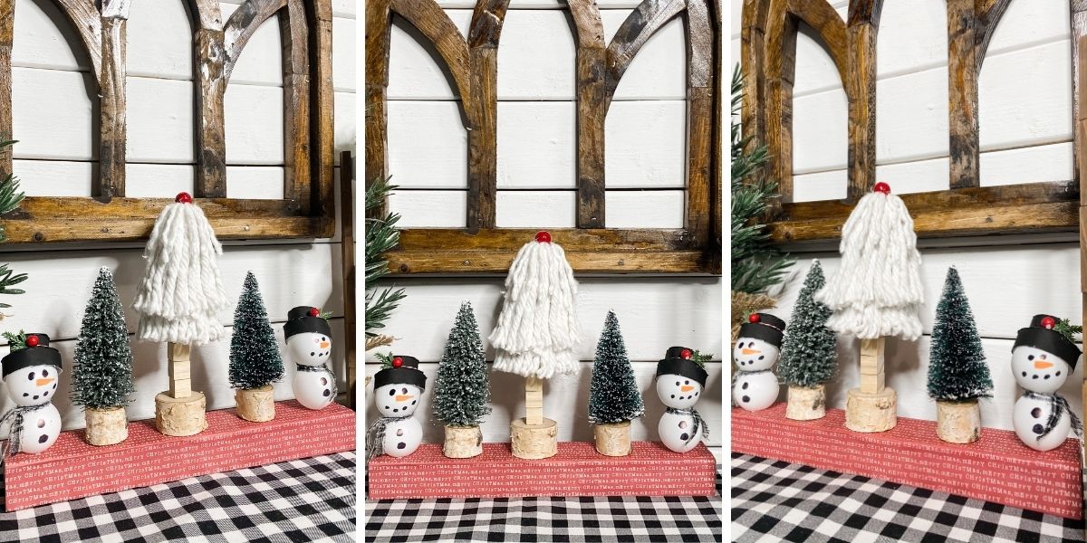 DIY Dollar Tree Winter Centerpiece