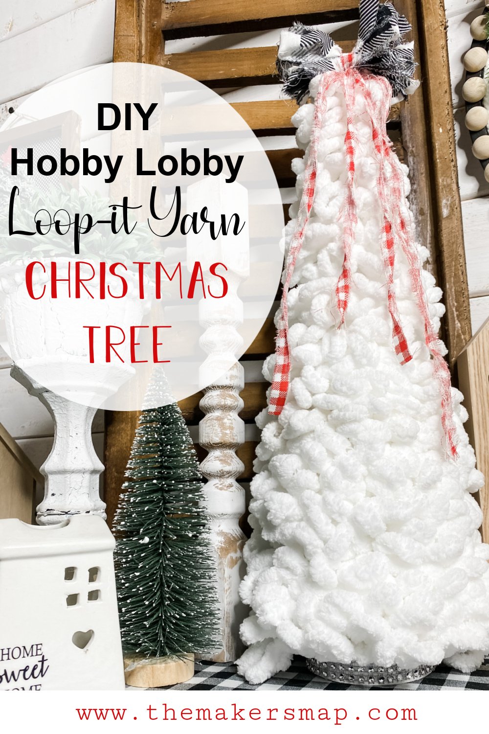 DIY Hobby Lobby Loop-It Yarn Christmas Tree