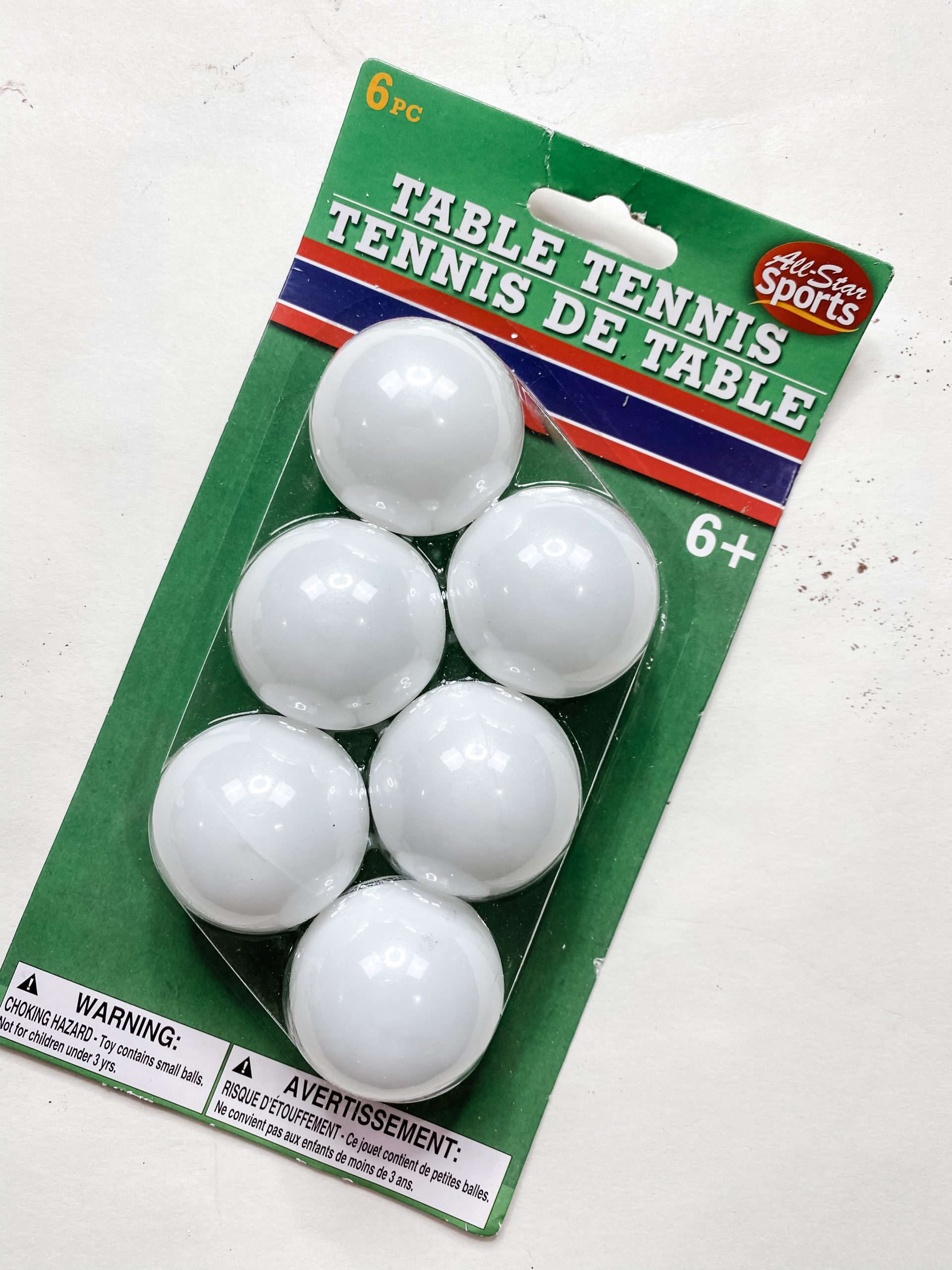 Dollar Tree Ping Pong Balls DIY Snowman