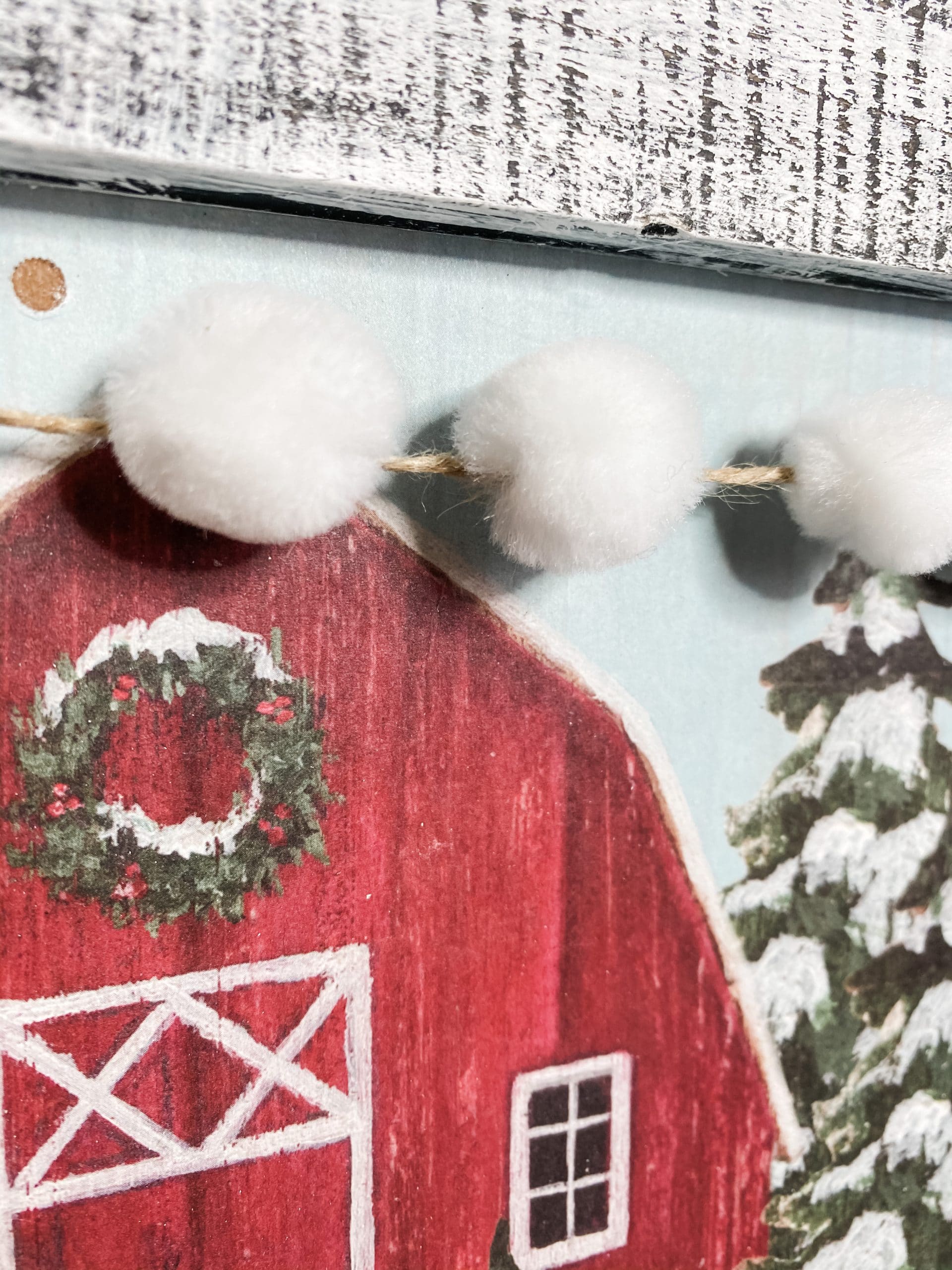 DIY Dollar Tree Gift Bag Christmas Barn Decor