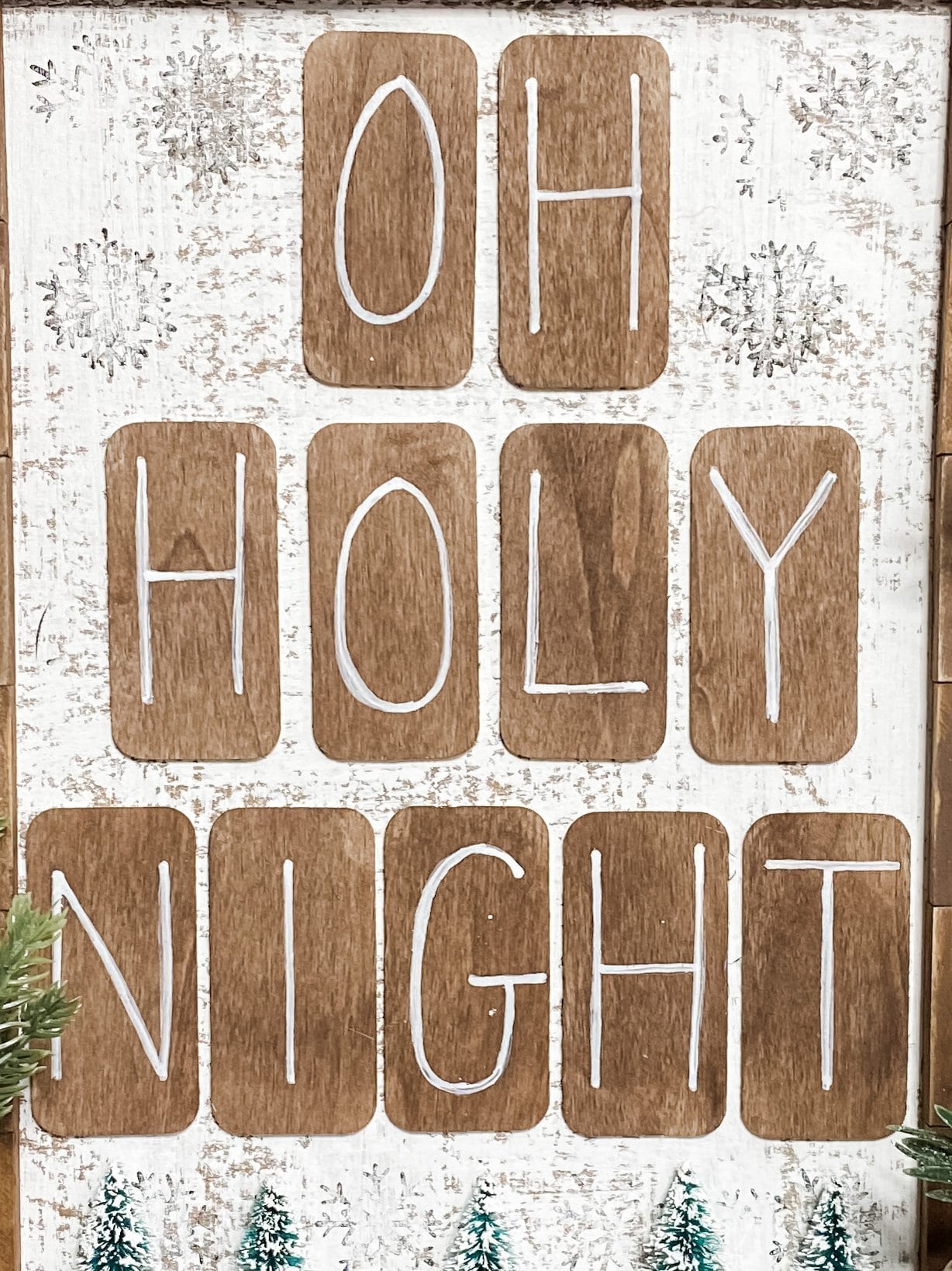Oh Holy Night DIY Christmas Sign
