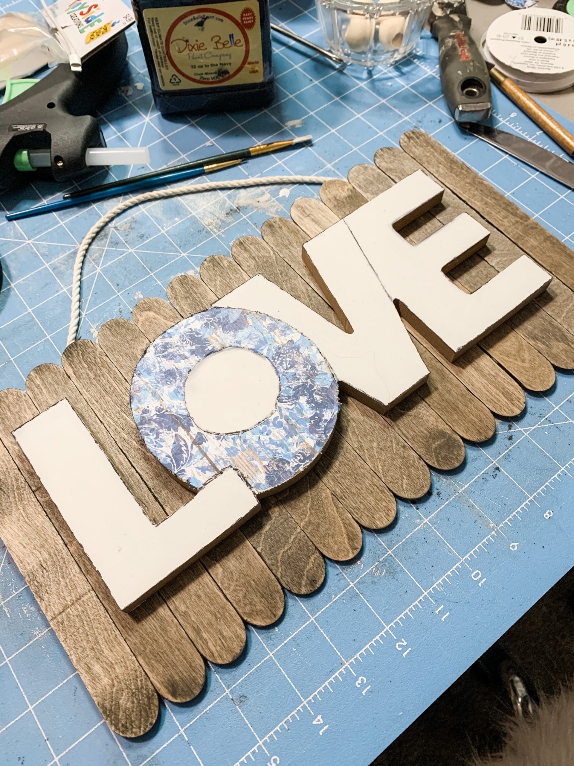 Spring Decor DIY Dollar Tree LOVE Sign