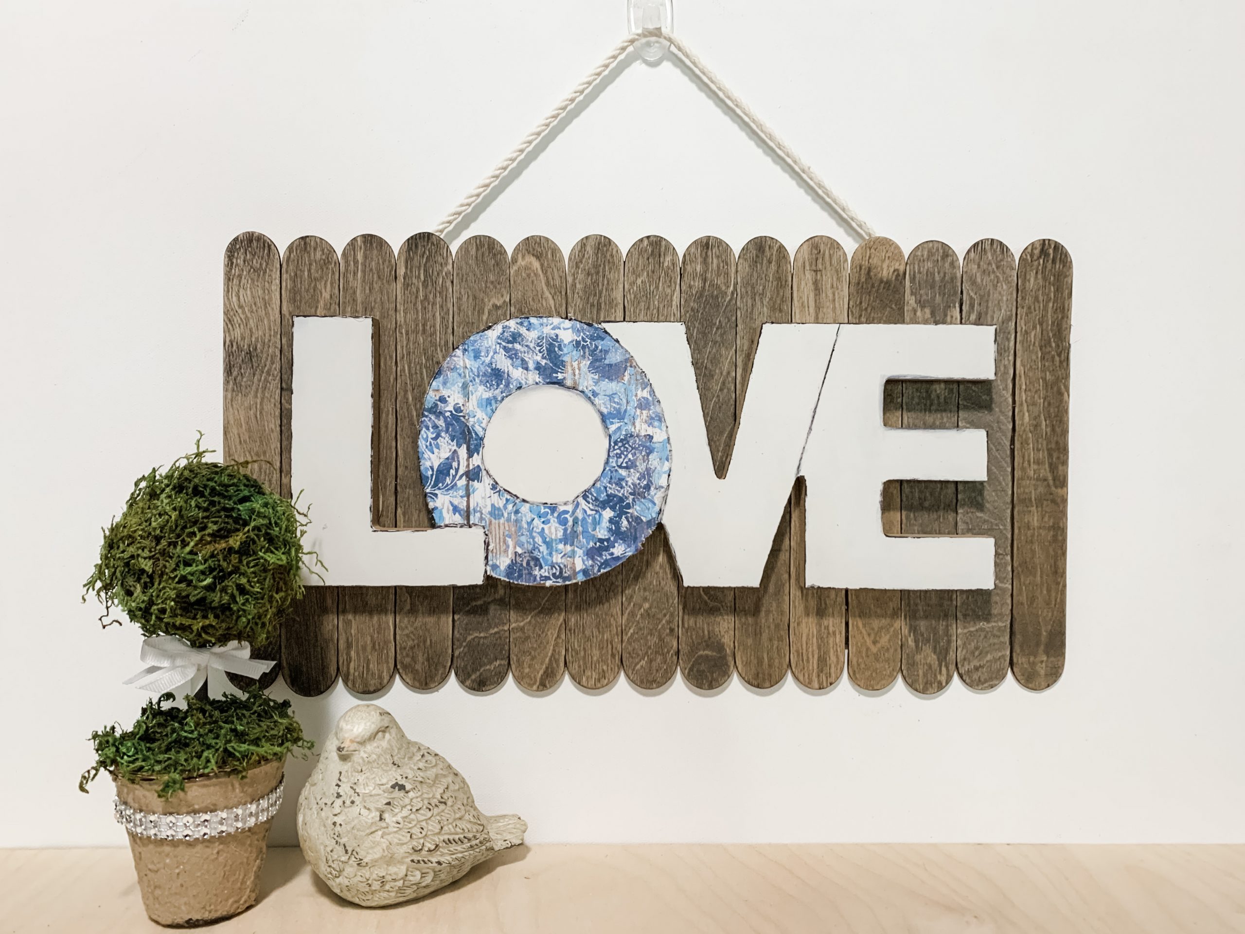 Spring Decor DIY Dollar Tree LOVE Sign