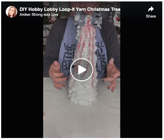 Cozy Christmas Trees with Loopity Loop Yarn - Damask Love