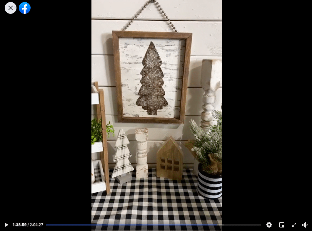 DIY Faux Rust Finish Scrapbook Paper Christmas Tree Sign