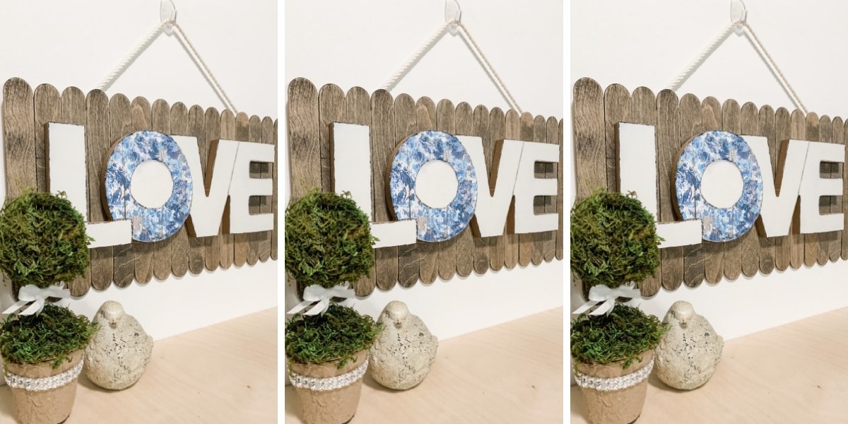 Spring Decor DIY Dollar Tree Love Sign