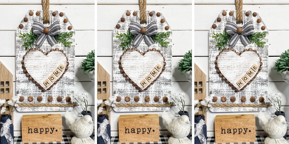 DIY Dollar Tree Distressed Farmhouse Decor