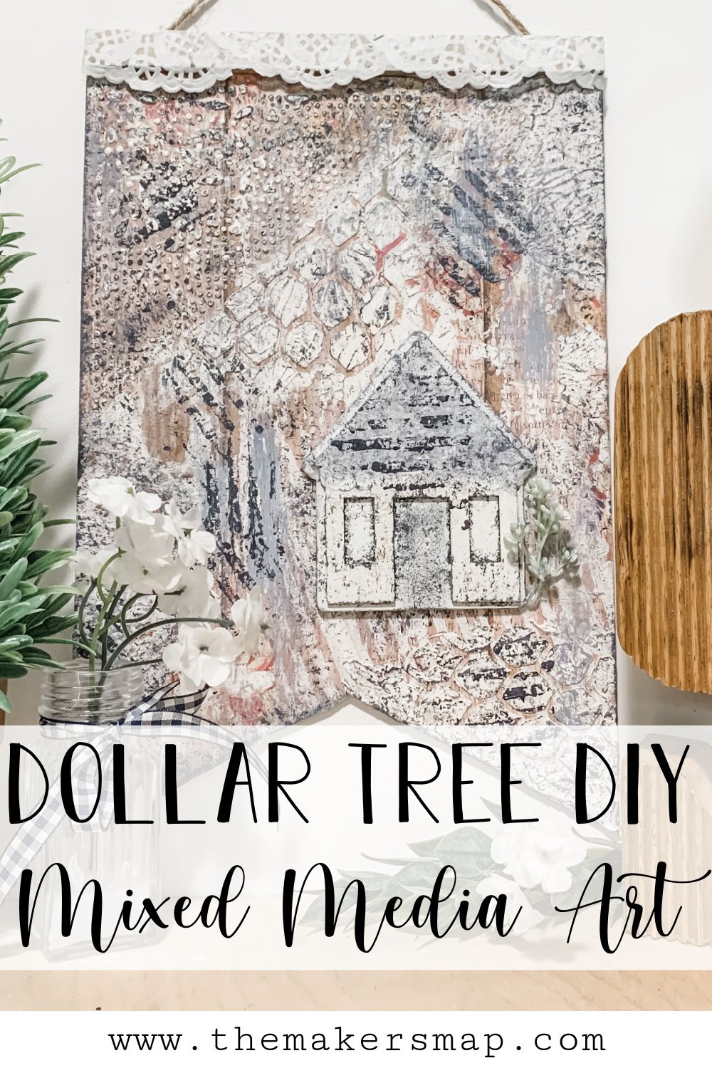Dollar Tree DIY Mixed Media Art
