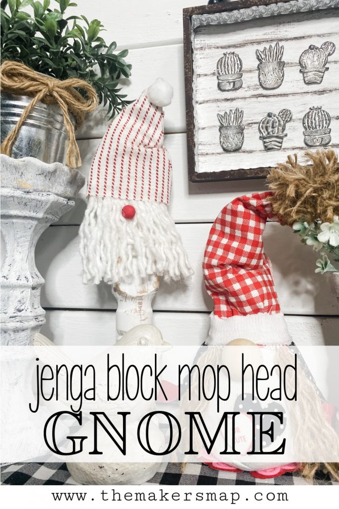 DIY Dollar Tree Mop Head Gnome Valentine's Day or Christmas