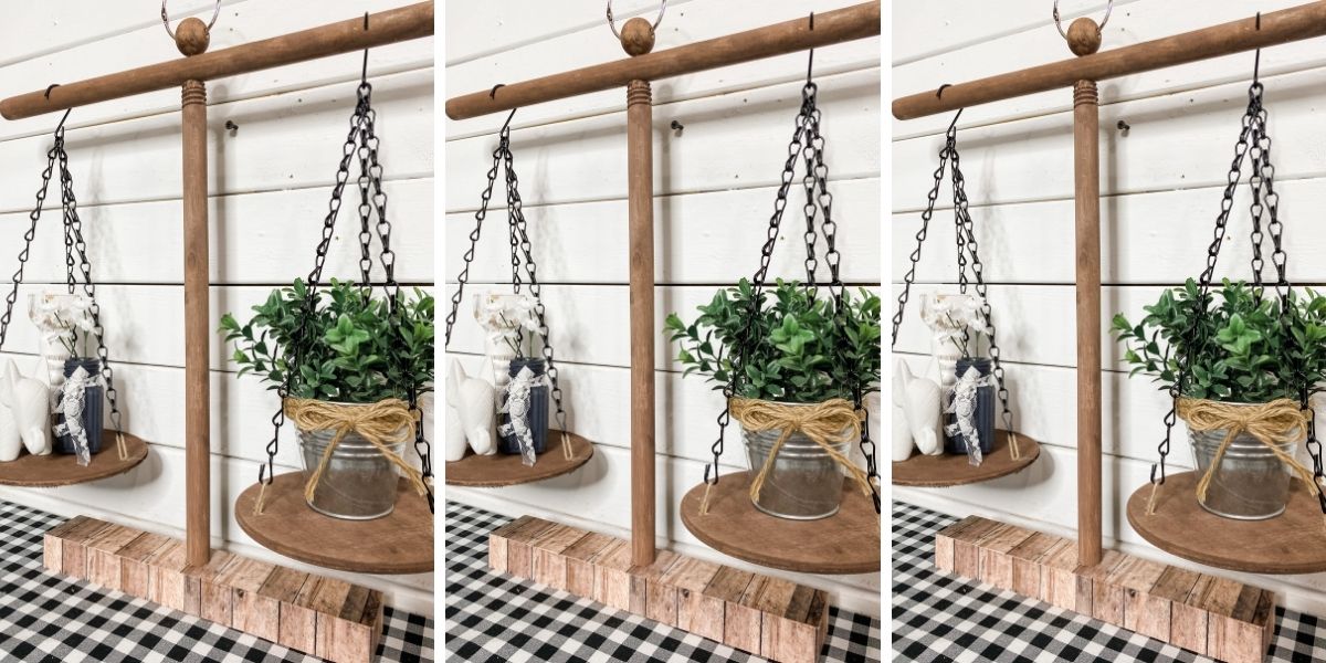 DIY Farmhouse Scale using Dollar Tree Items