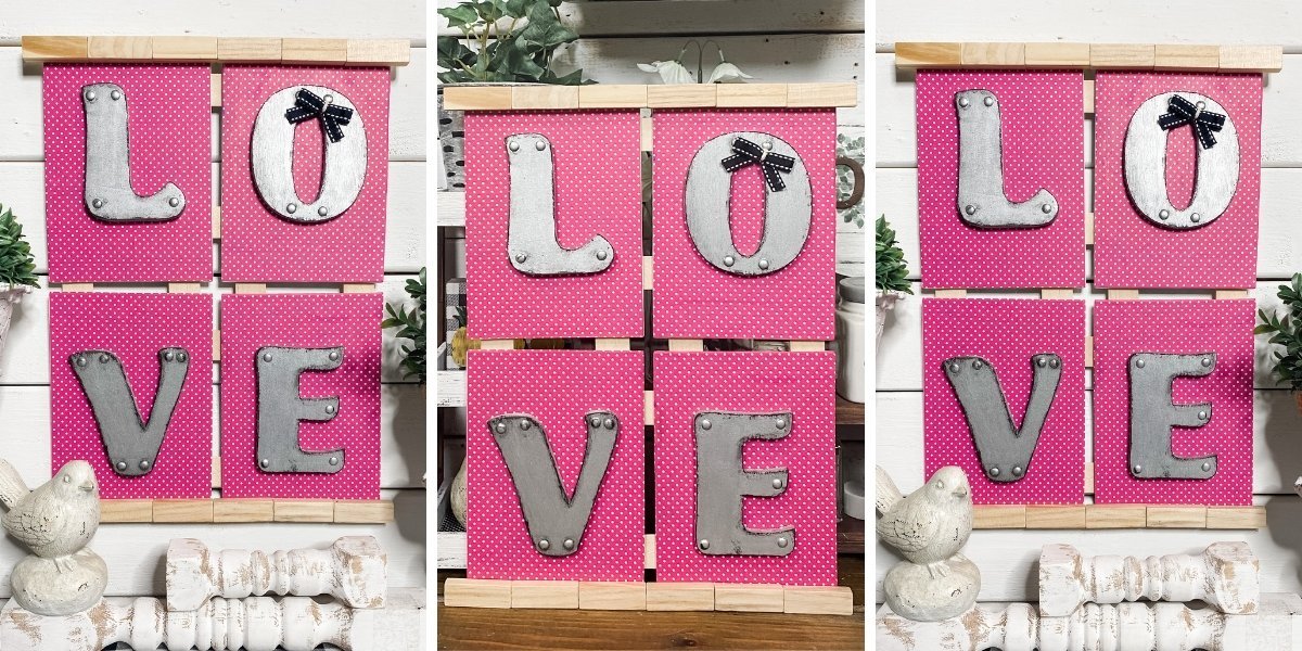 Faux Metal Dollar Tree DIY Valentine’s Day Decor