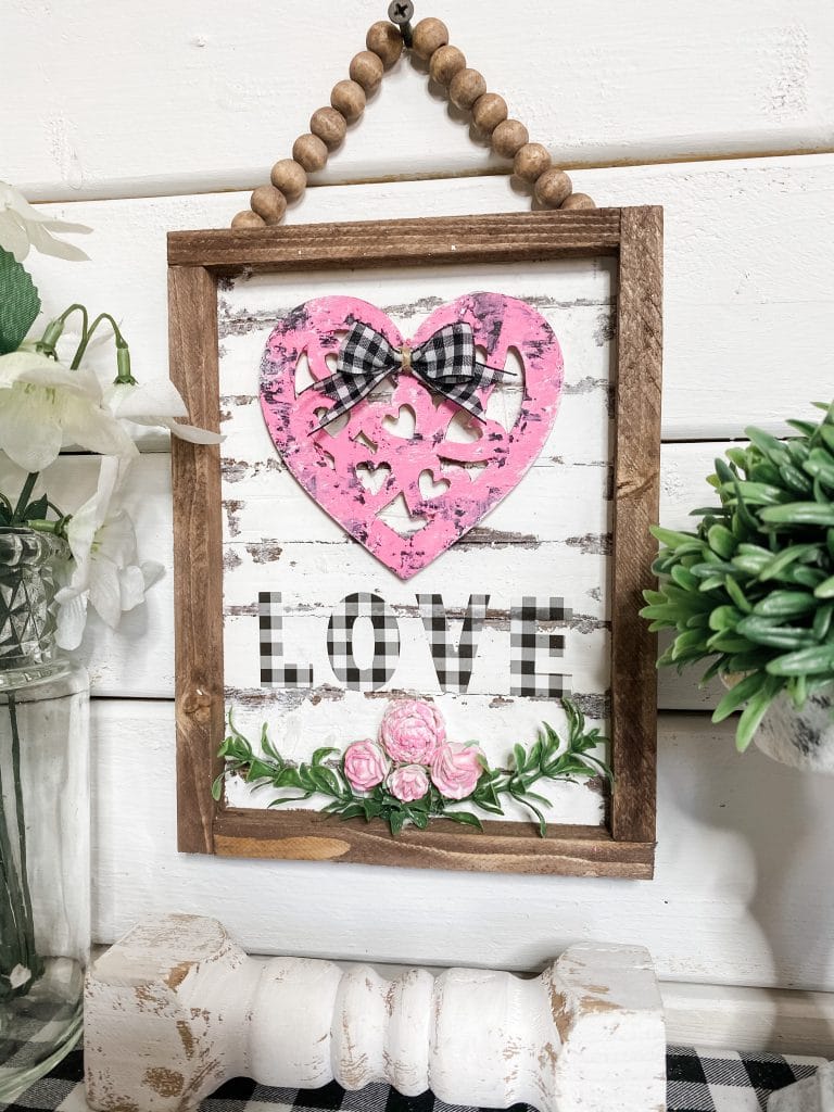 Diy Dollar Tree Reverse Canvas Valentine S Day Decor