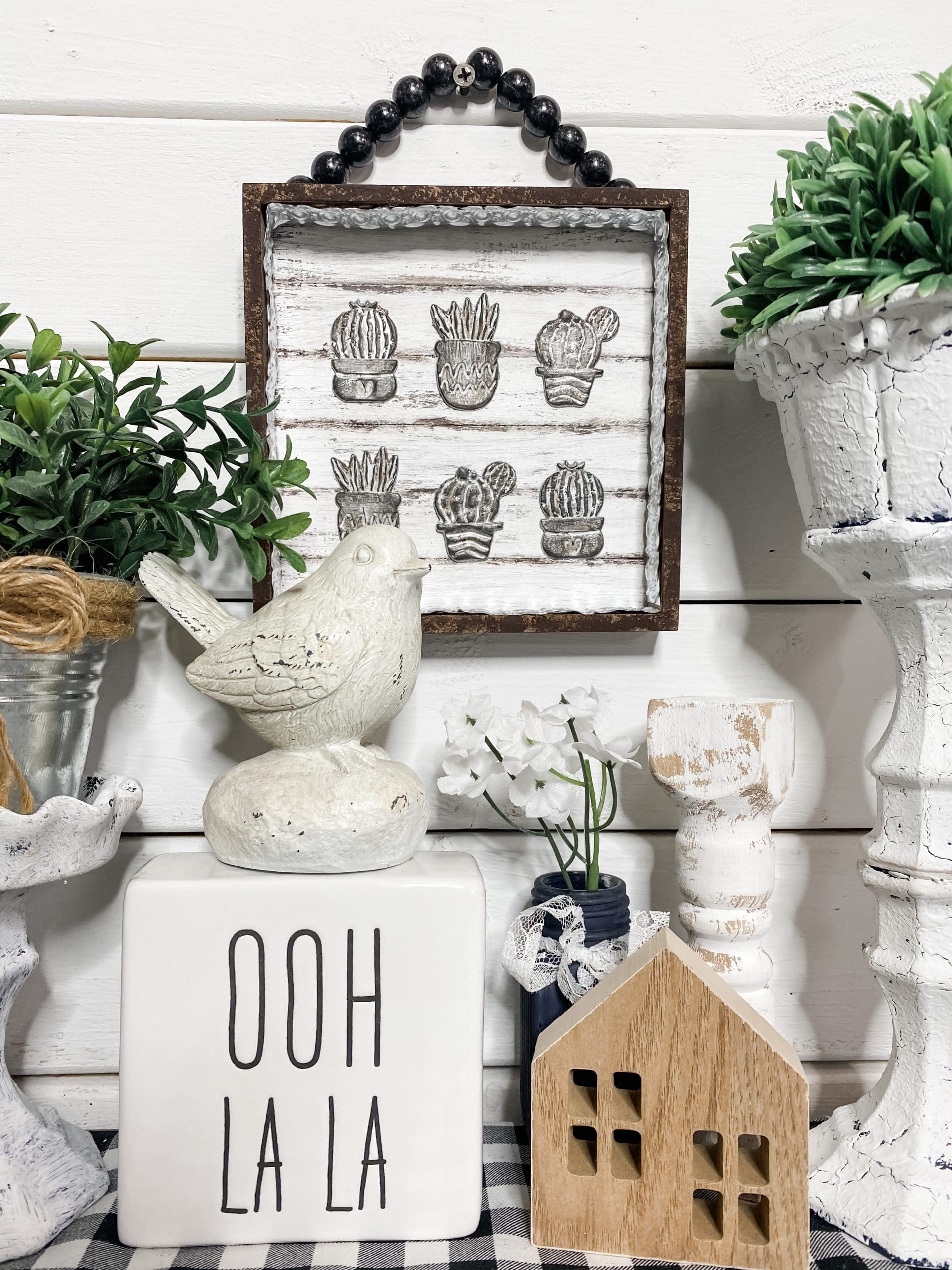 DIY Rustic Decor with Dollar Tree Succulent Stickers