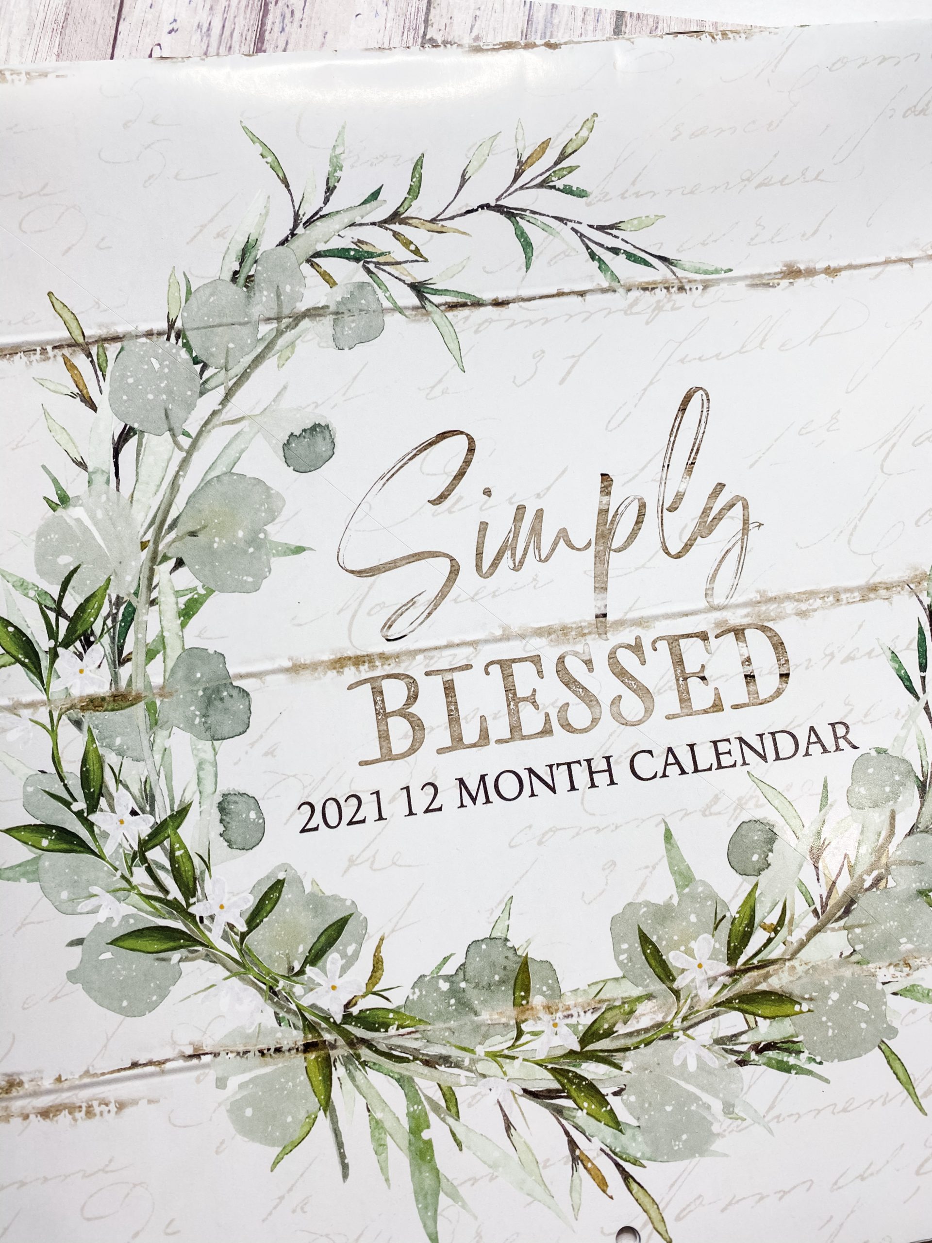 Dollar Tree Calendar DIY Shabby Chic Decor