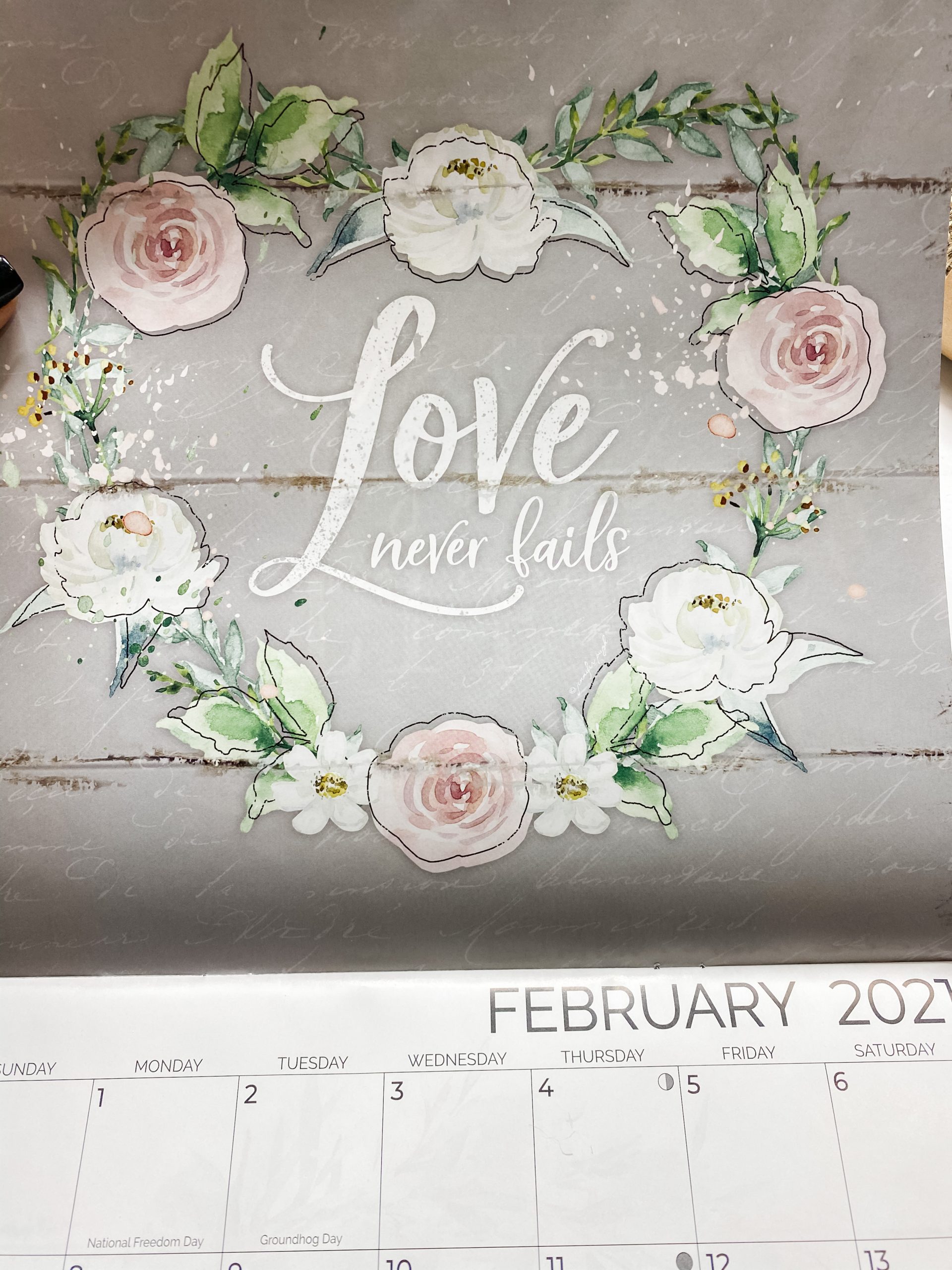 Dollar Tree Calendar DIY Shabby Chic Decor