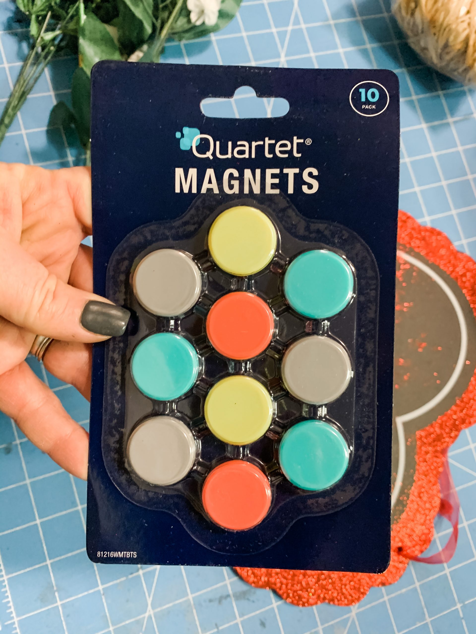 DIY Valentine's Day Magnetic Door Decor