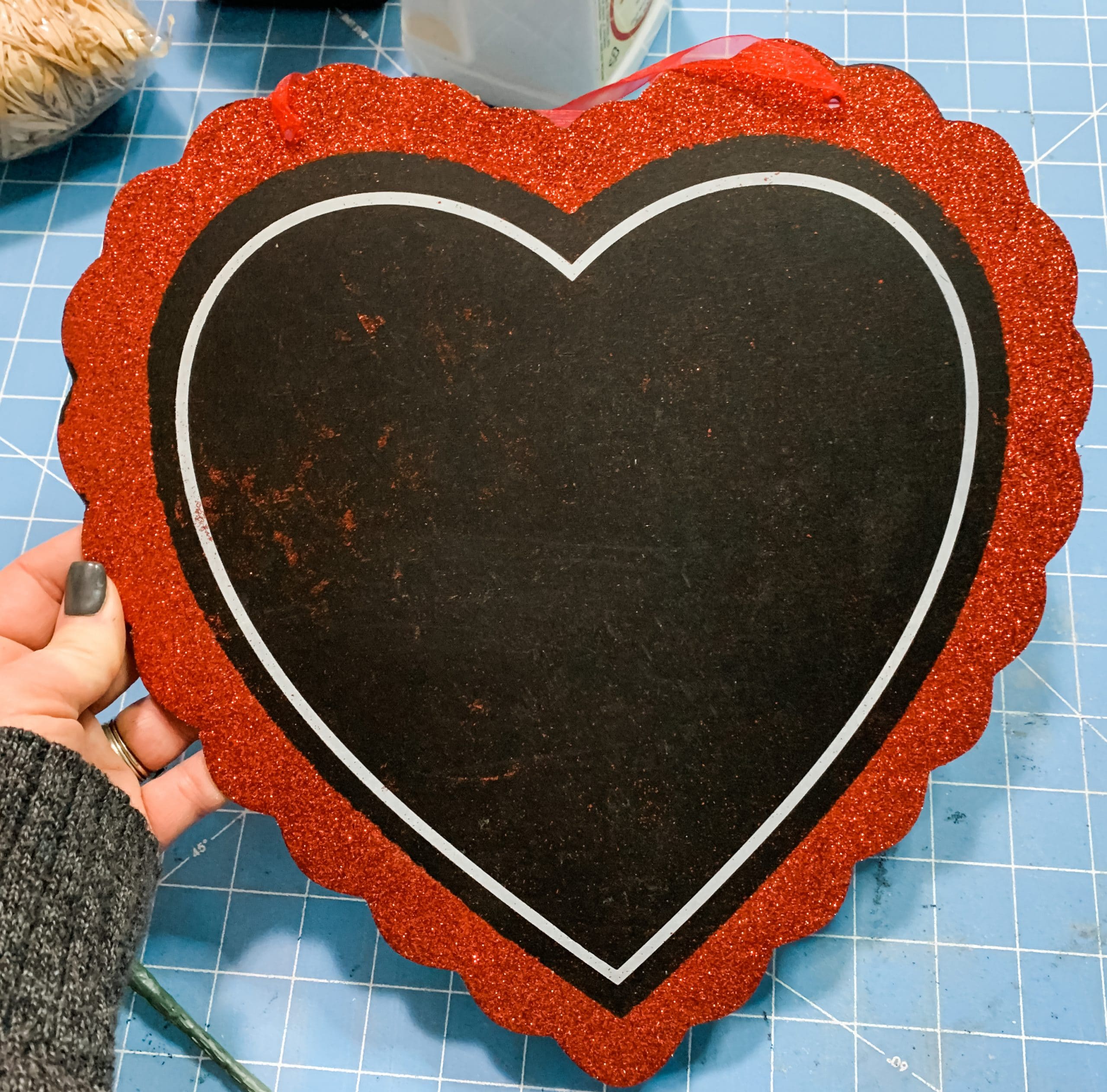 DIY Valentine's Day Magnetic Door Decor