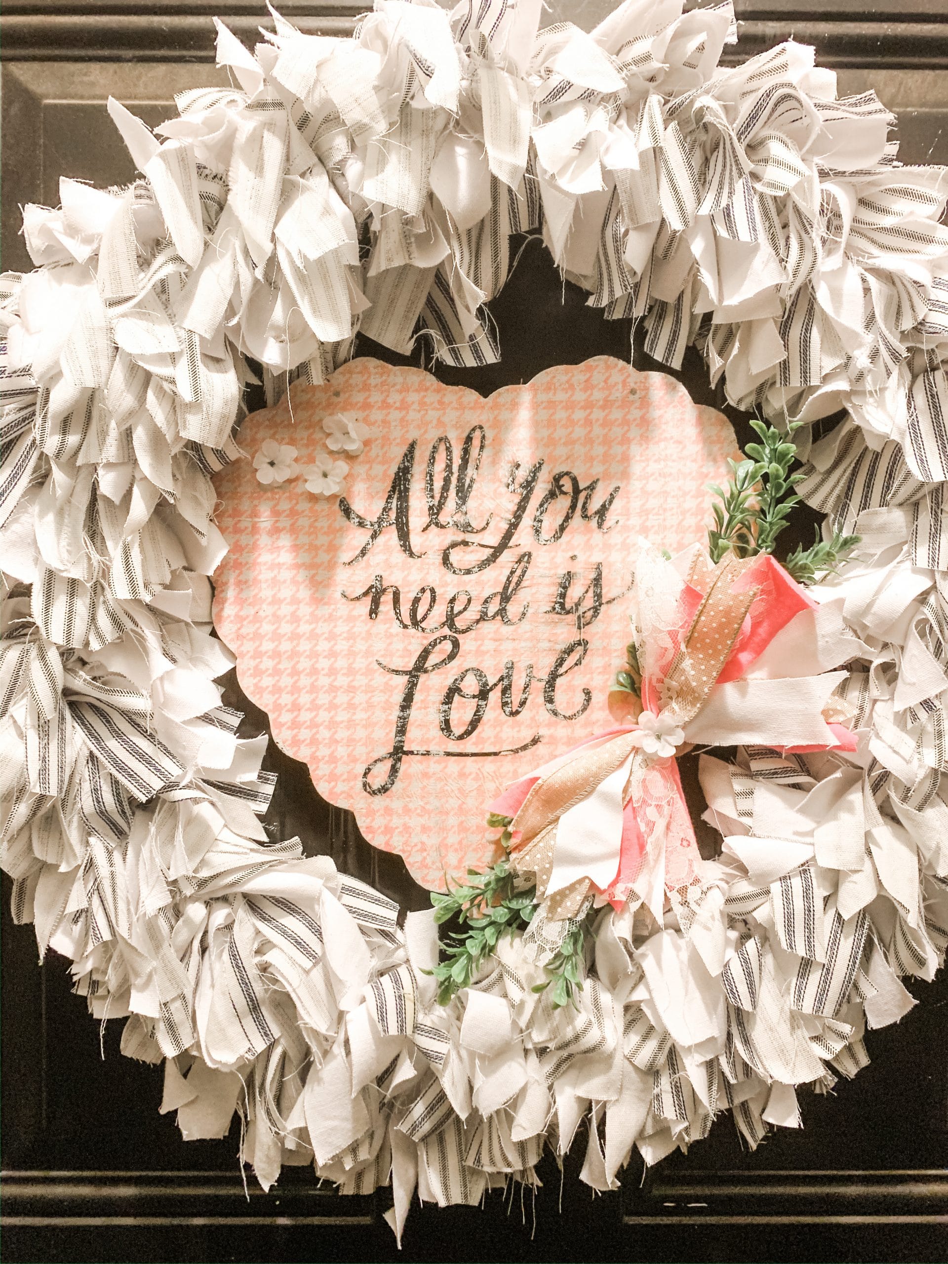 DIY Valentine's Day Magnetic Door Decor