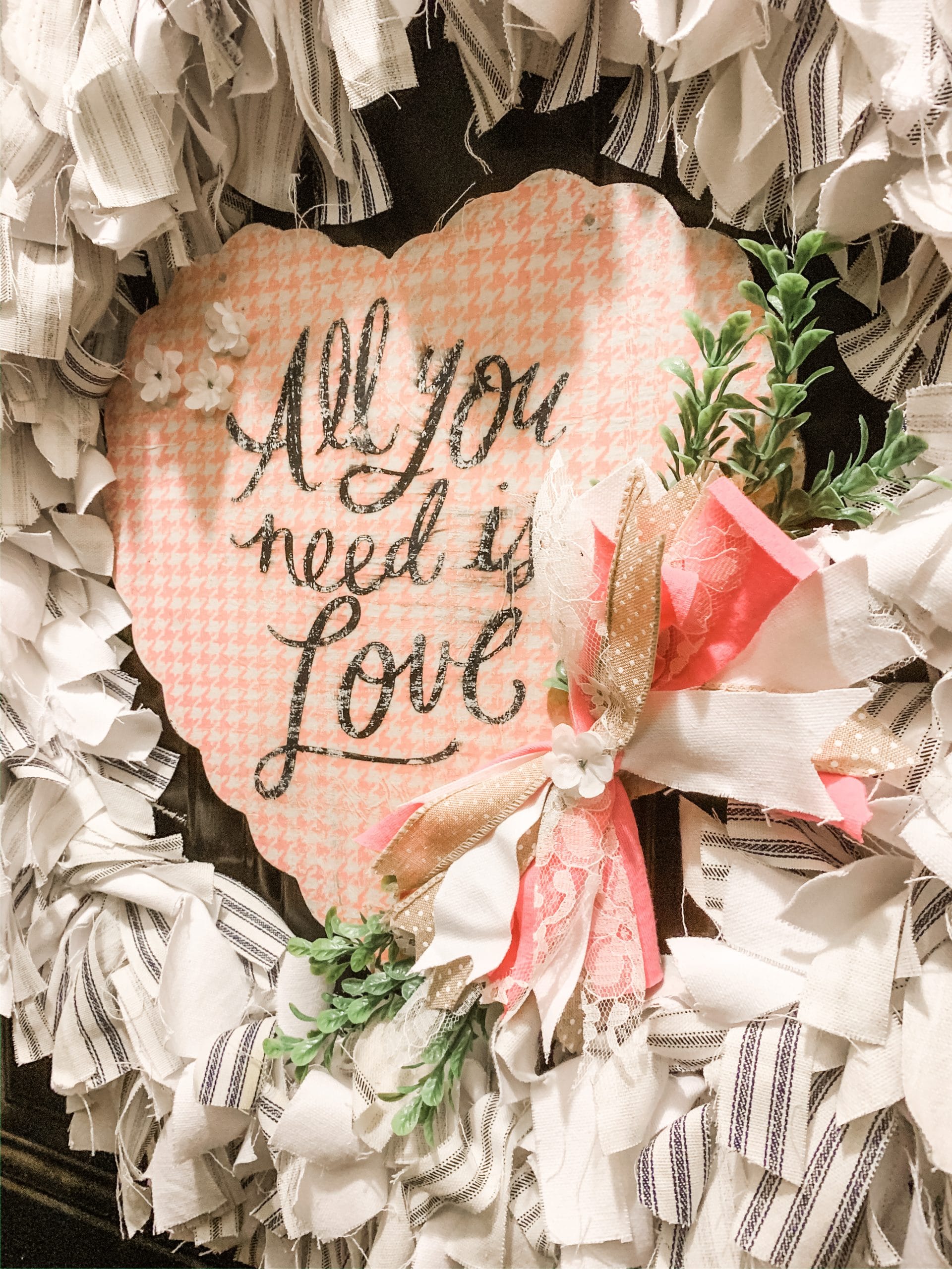 DIY Valentine's Day Magnetic Door Decor