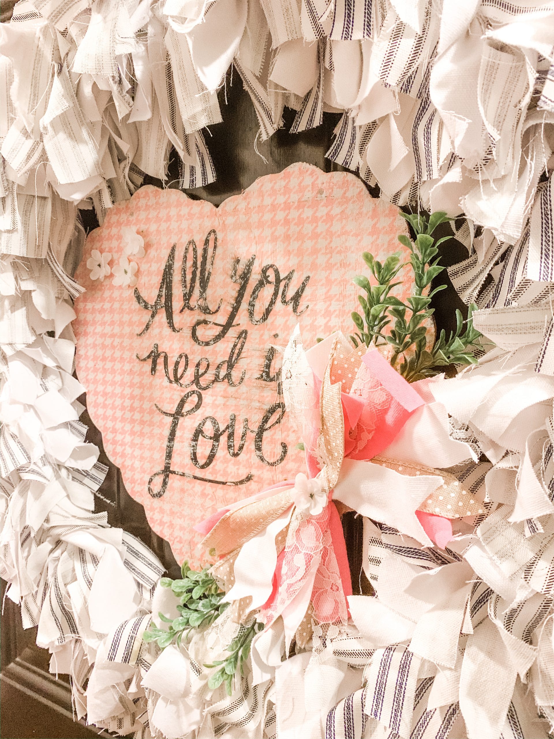 DIY Valentine's Day Magnetic Door Decor