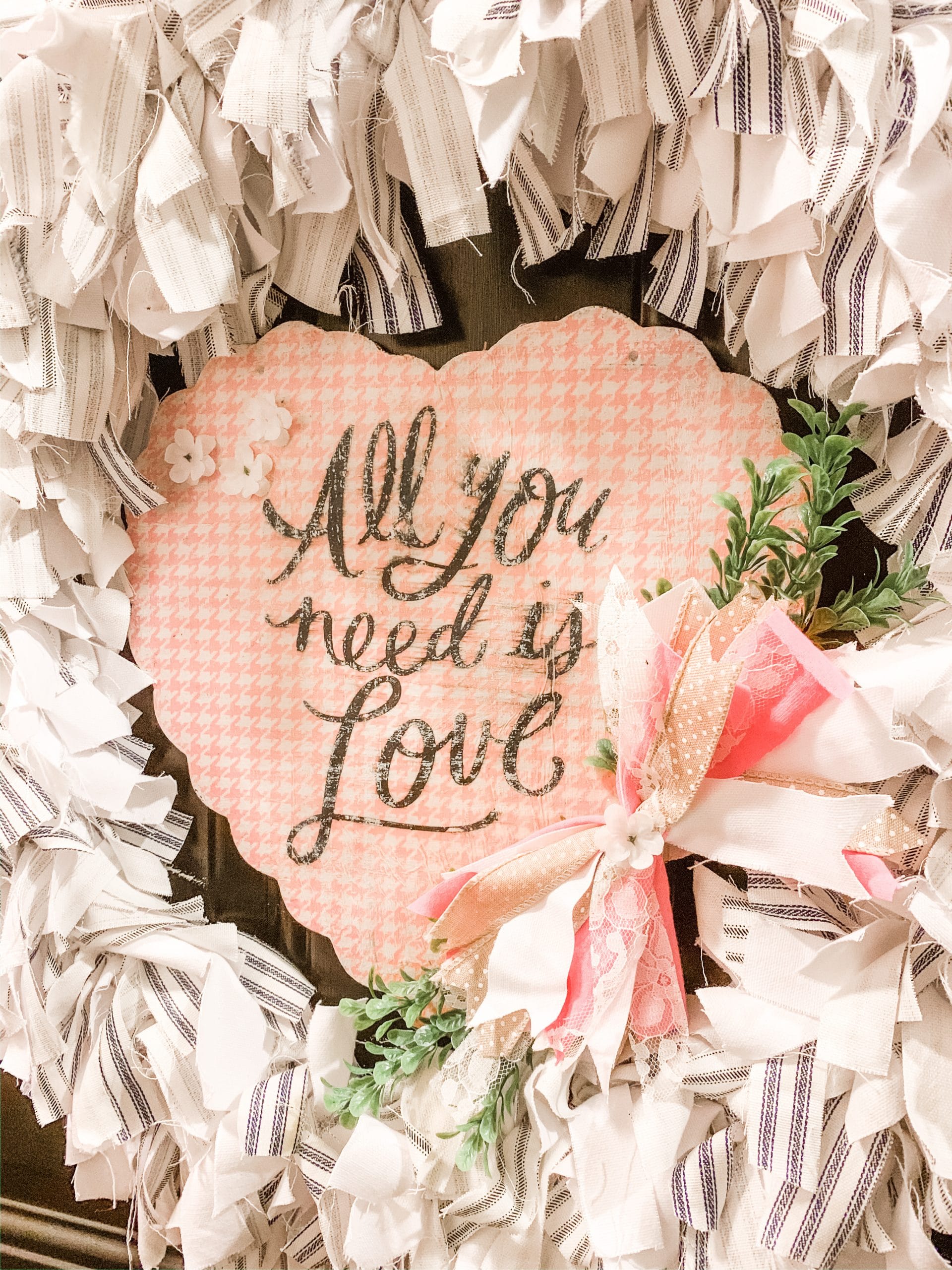 DIY Valentine's Day Magnetic Door Decor