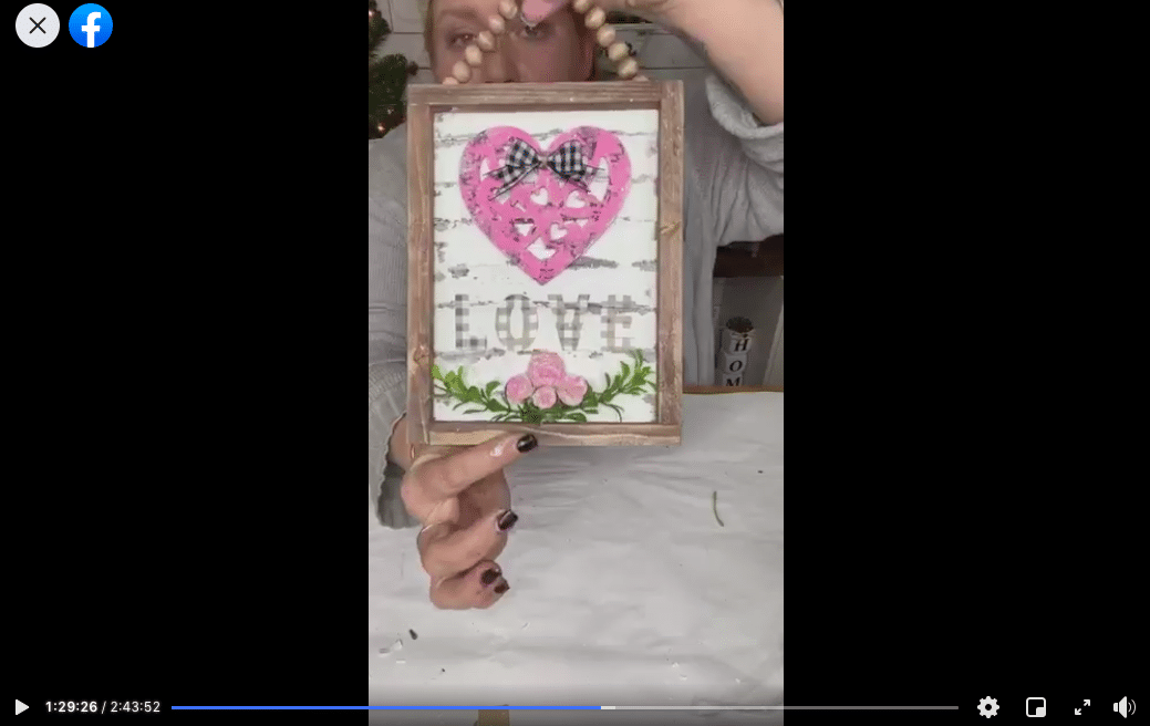 DIY Dollar Tree Reverse Canvas Valentine's Day Decor