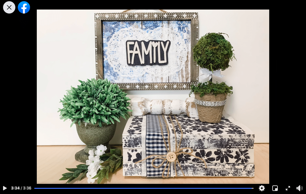 DIY Boho Doily Family Sign