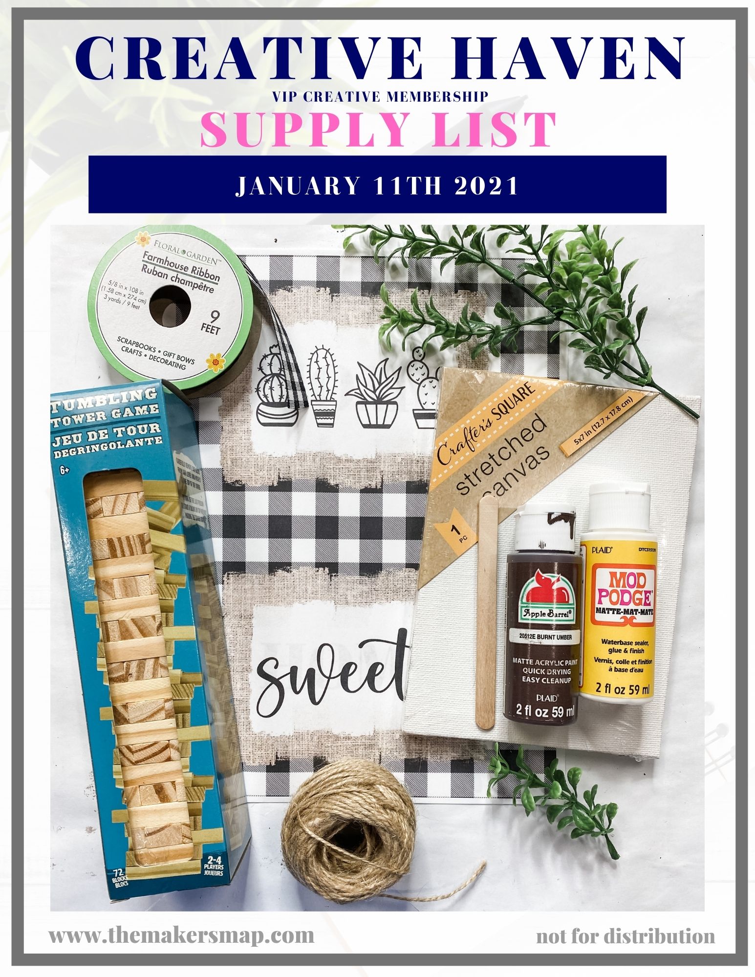 DIY Farmhouse Decor with Buffalo Check Printable