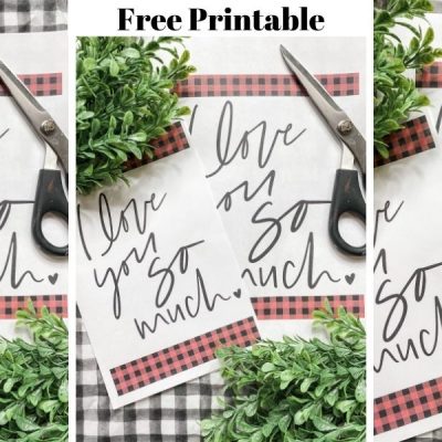 DIY Home Decor with FREE Valentine's Day Printable
