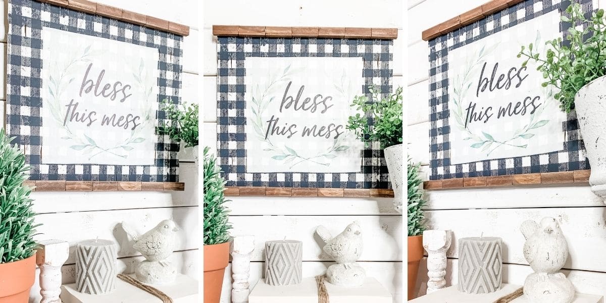 DIY Bless this Mess Sign