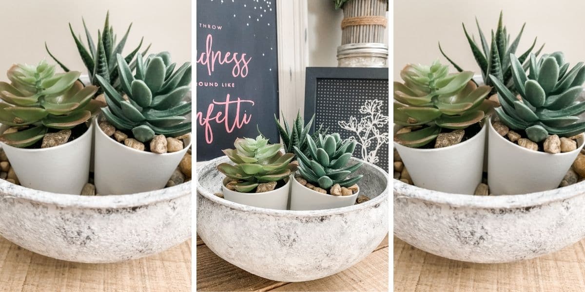 DIY Faux Concrete Planter