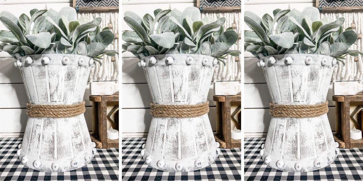 How to Make a DIY Rustic Bucket Planter