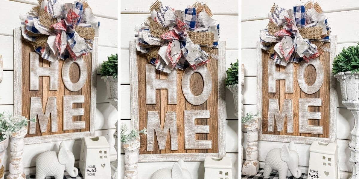 DIY Rustic Home Decor with a Magnetic Messy Bow