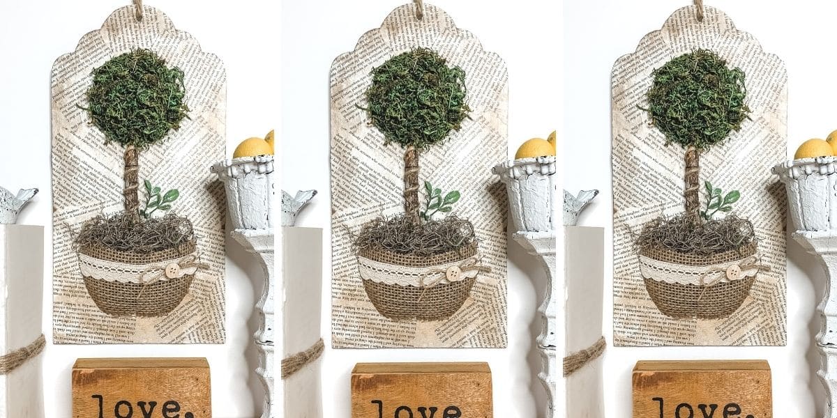 Dollar Tree DIY Topiary Wall Decor