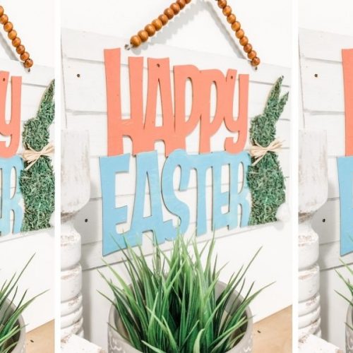 DIY Dollar Tree Easter Decor with Decoupaged Eggs - Easy Easter Decor