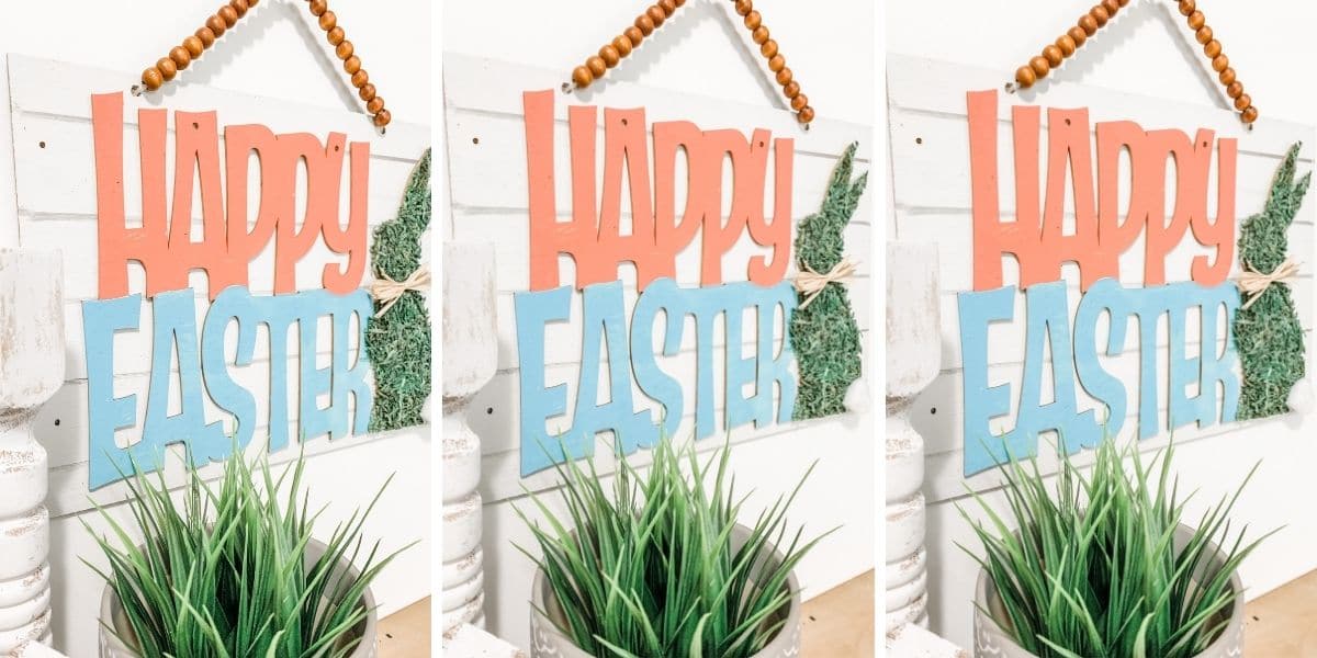 Dollar Tree Mossy Bunny Easter Decor DIY