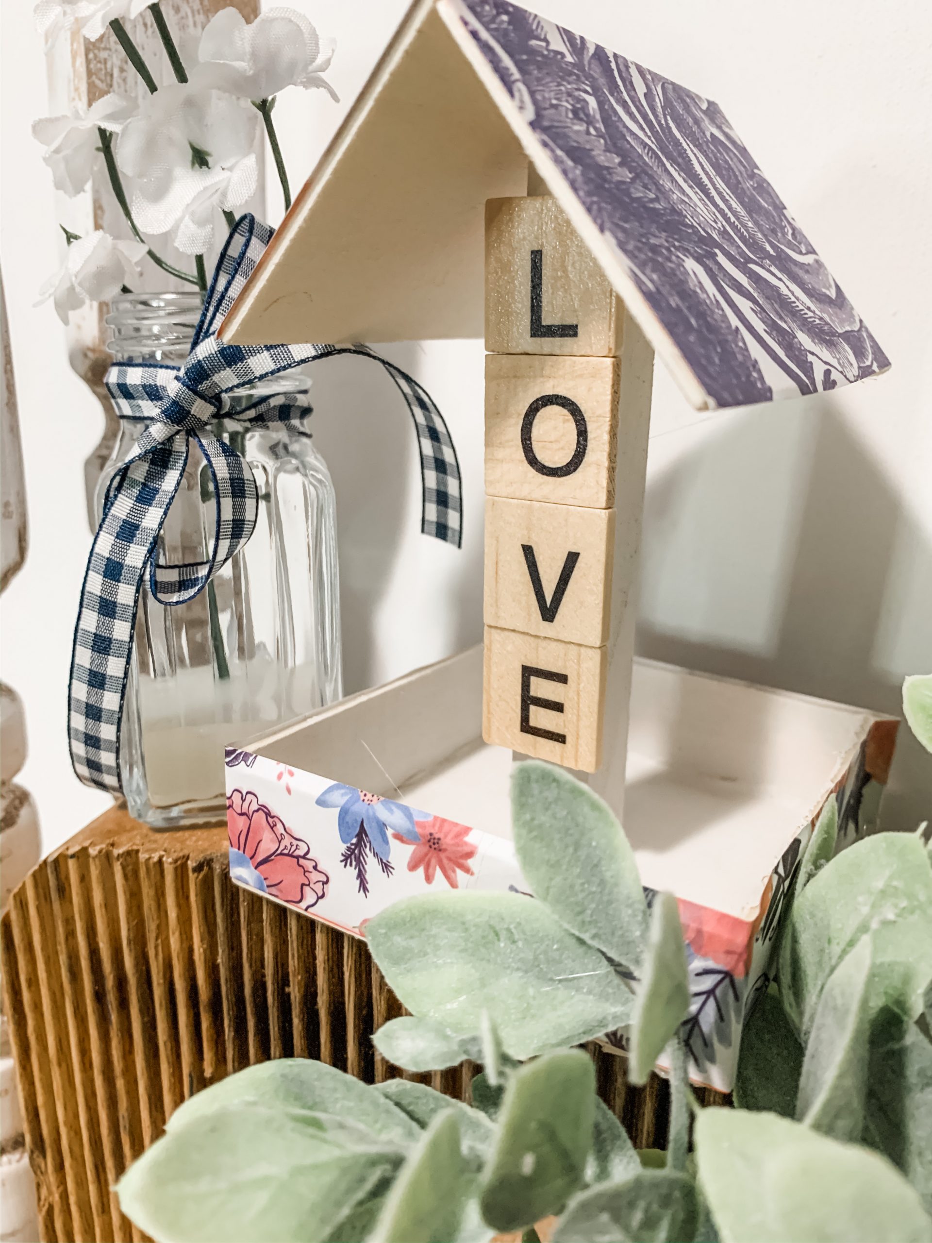 Dollar Tree DIY Bird Feeder Shelf Decor