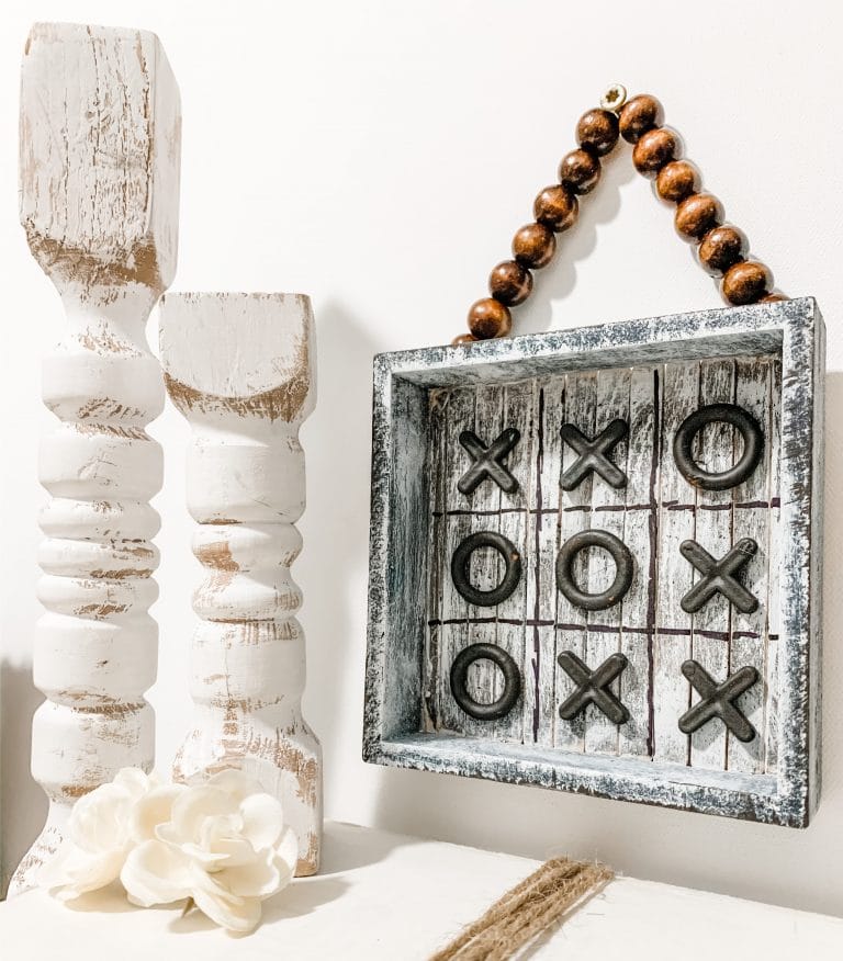 DIY Rustic Dollar Tree TicTacToe Decor Easy DIY Tutorial