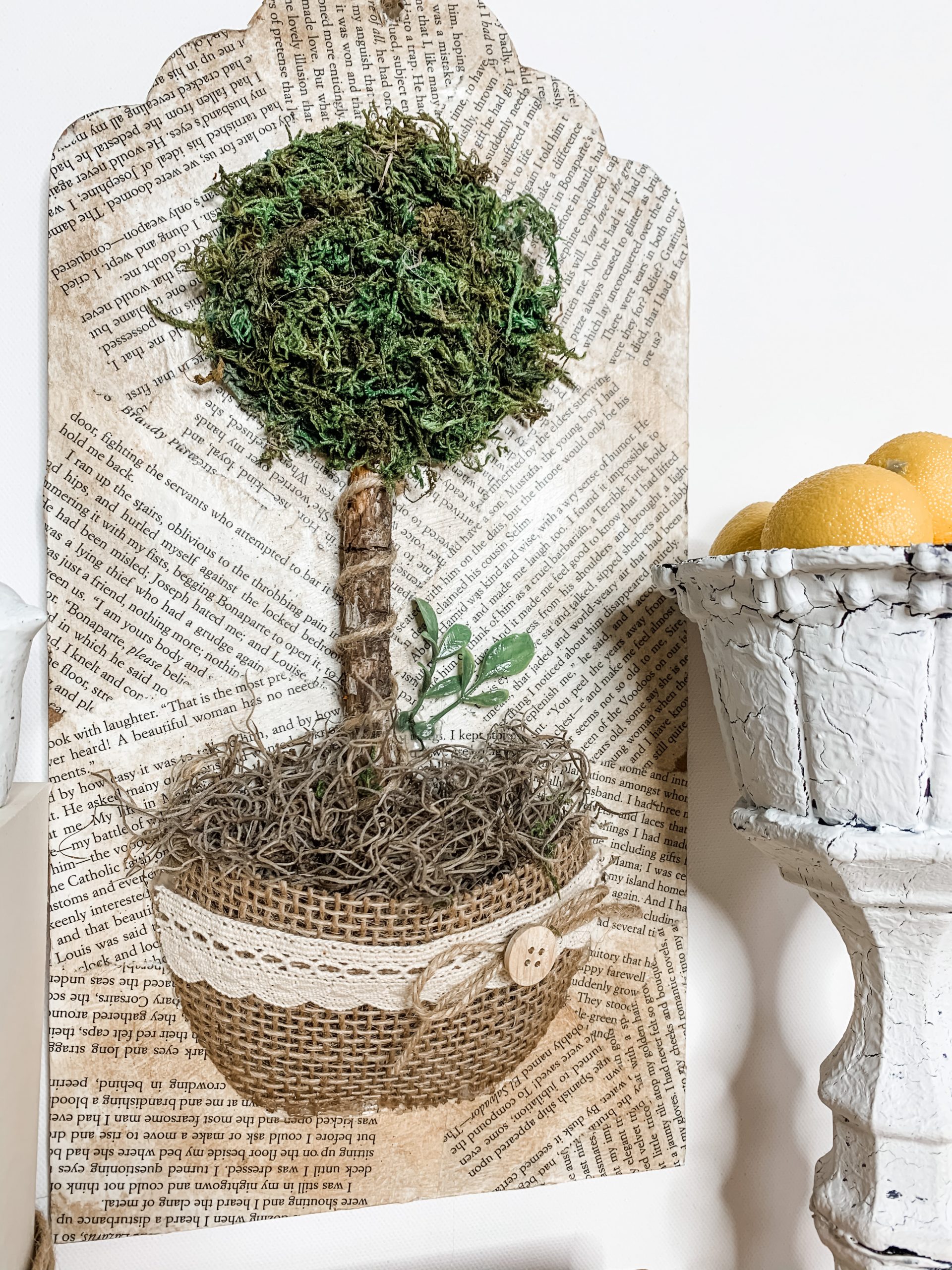 Dollar Tree DIY Topiary Wall Decor